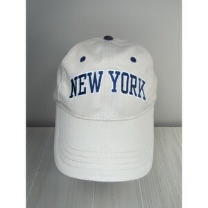 New York beige navy blue embroidered baseball hat cap adjustable Sherry brand